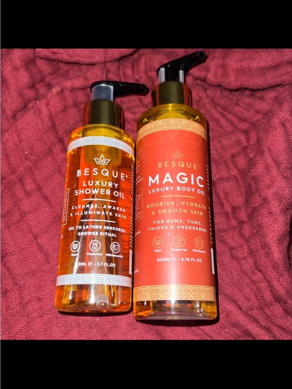 BUNDLE OF NIB *AUTHENTIC* BESQUE MAGIC LUXURY BODY OILS//SHOWER OIL & BODY OIL - Picture 5 of 7